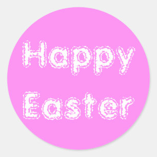 Rond Sticker pour violet gelé de Pâques par Janz