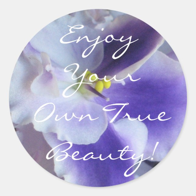 Rond Sticker pour violets africains (Devant)