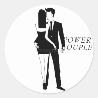 Rond Sticker Power Couple par Warrior_Wares_Inc