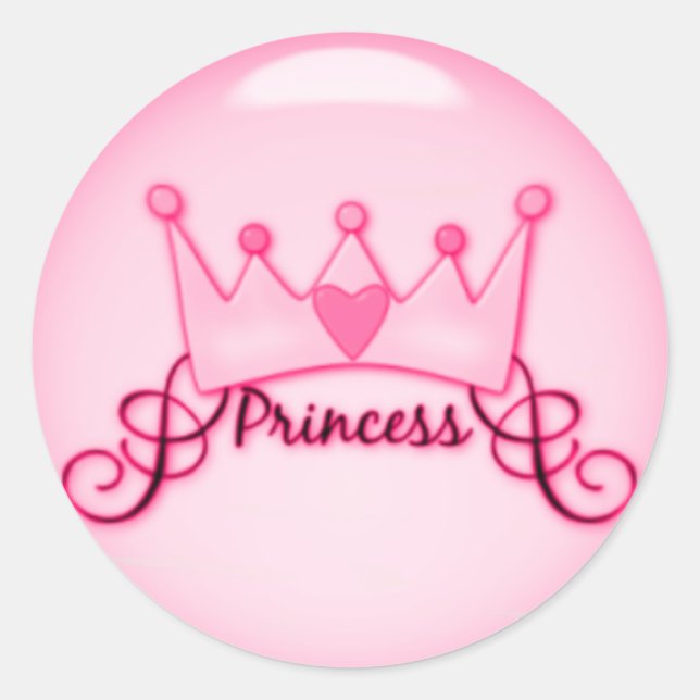 Rond Sticker Princess (Devant)