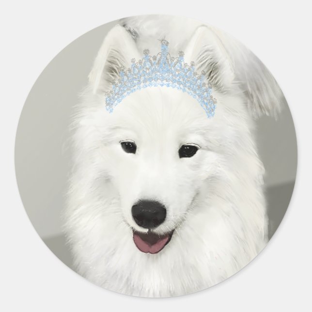 Rond Sticker Princess Samoyed (Devant)
