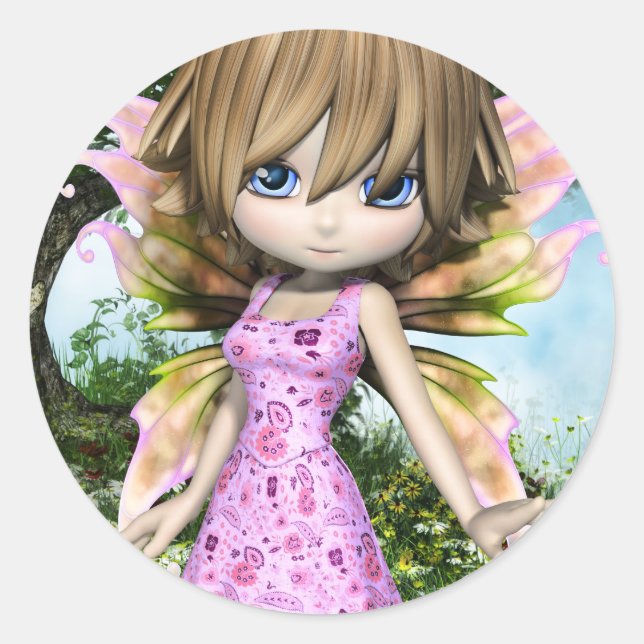 Rond Sticker Princesse Lil Fairy (Devant)