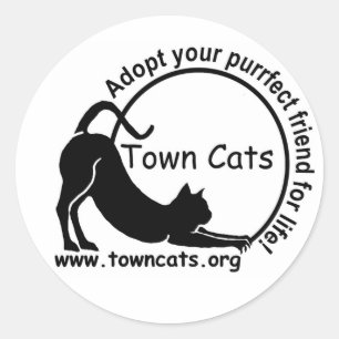 Rond Sticker Promo de Town Cats
