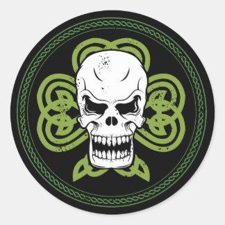 Rond Sticker punk irlandais