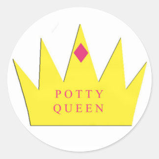 Rond Sticker Queen Potty