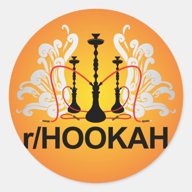 Rond Sticker r/Hookah (Devant)