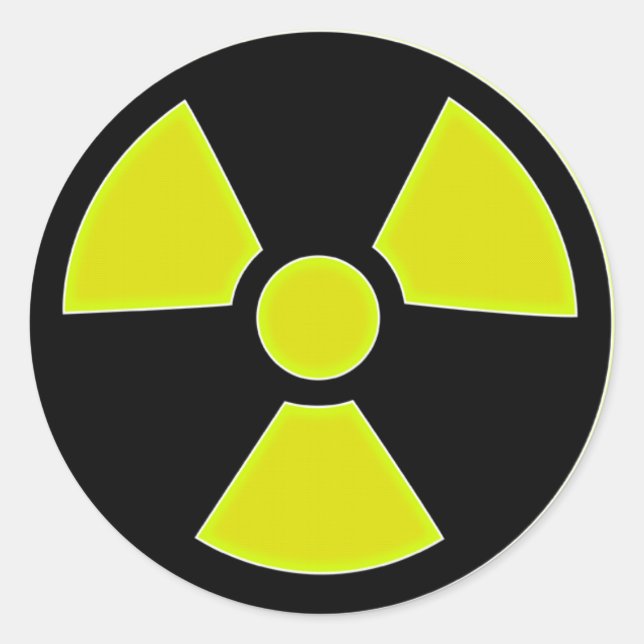 Rond Sticker radioactif (Devant)