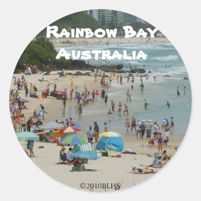 Rond Sticker Rainbow Bay (Devant)
