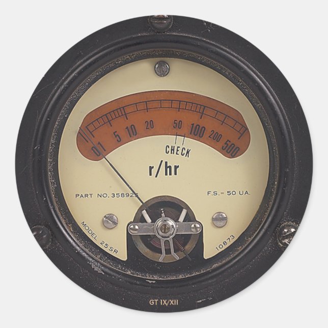 Rond Sticker Raytheomètre du professeur Temple (Devant)