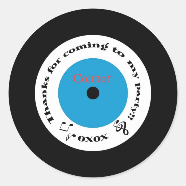 Rond Sticker record des années 50 (Devant)