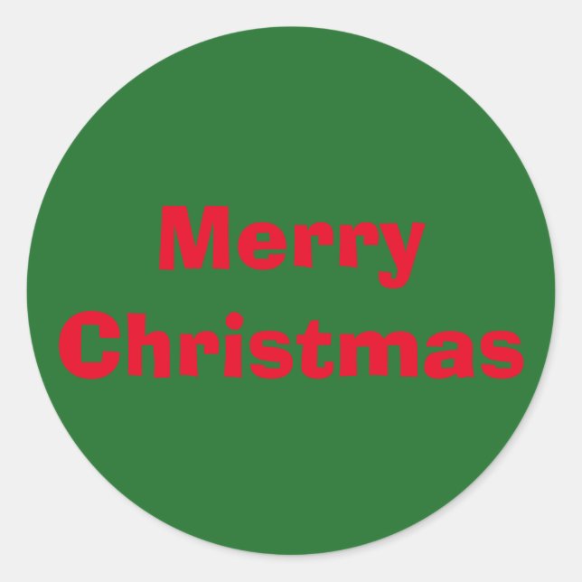 Rond Sticker Red Green de Noël Ad Lib par Janz (Devant)
