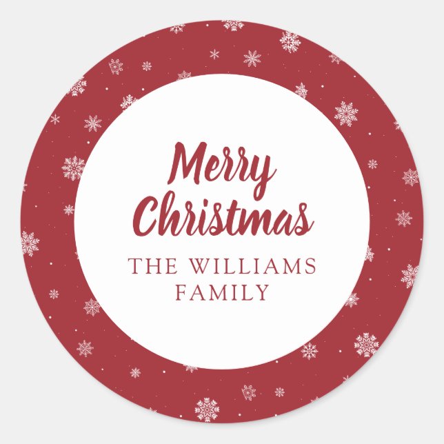 Rond Sticker Red Holiday (Devant)