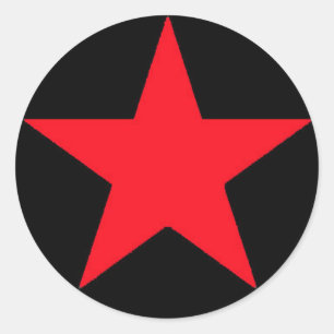 Rond Sticker Red Jammer Star