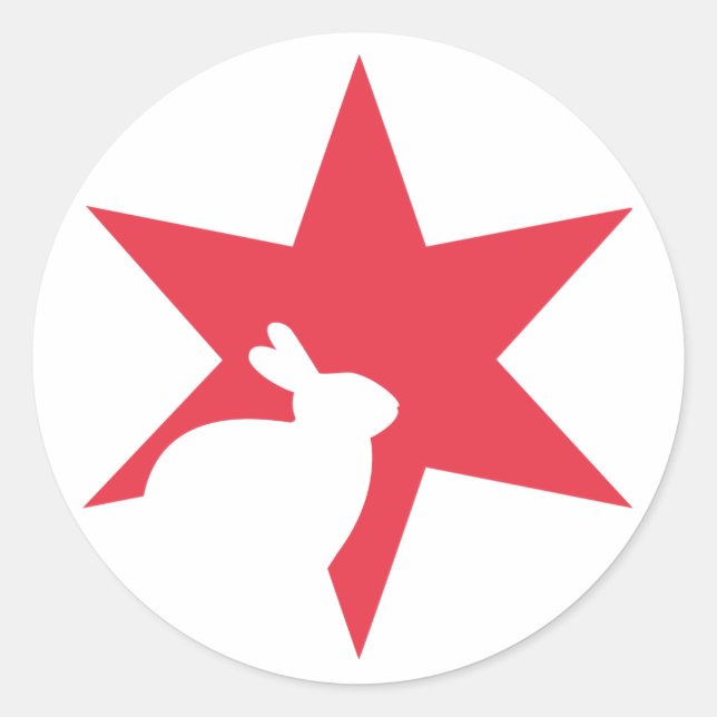 Rond Sticker Red Star (Devant)