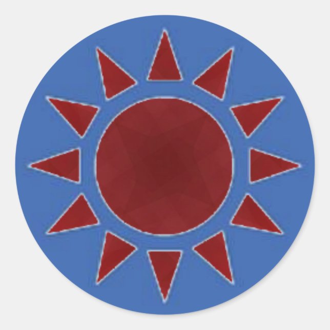 Rond Sticker Red Sun (Devant)
