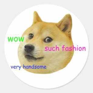 Rond Sticker Reddit Mème Doge