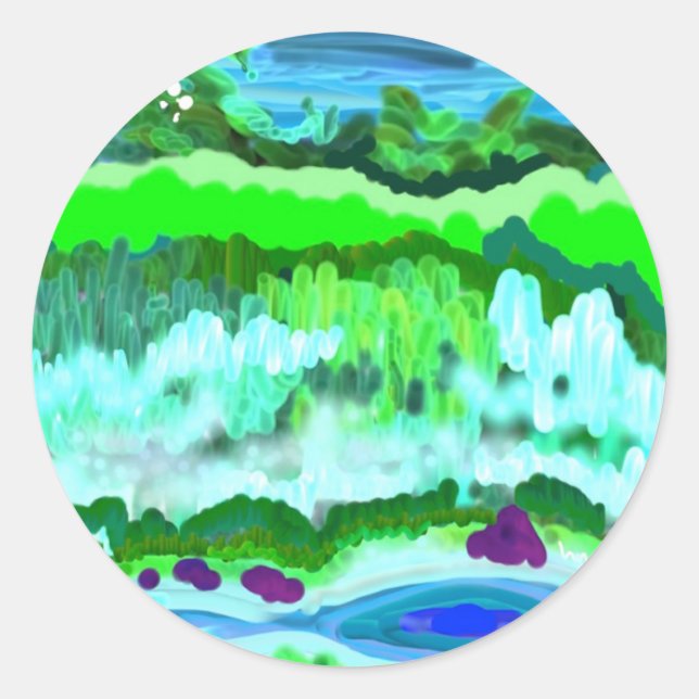 Rond Sticker Renaissance numérique (Devant)