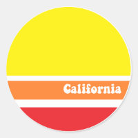 sticker rétro californien