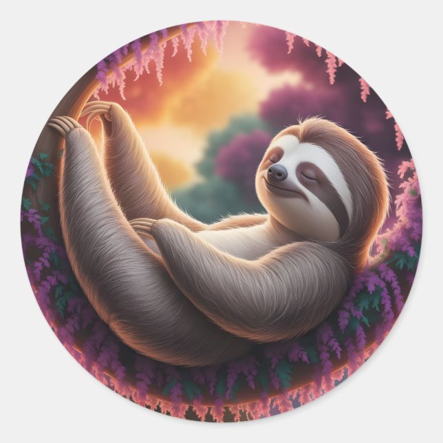 Rond Sticker - Rêves de fentes (Devant)
