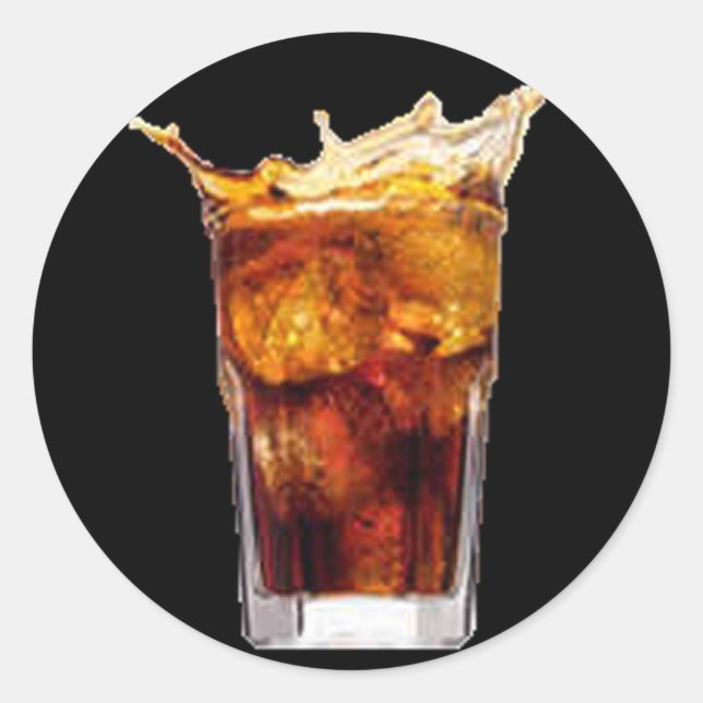 Rond Sticker rhum & Cola (Devant)