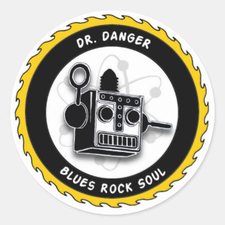 Rond Sticker Robot Dr Danger