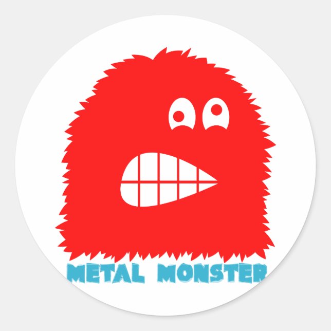 Rond Sticker Rock=Life 'Metal Monster' (Devant)