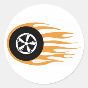 Rond Sticker Rockabilly