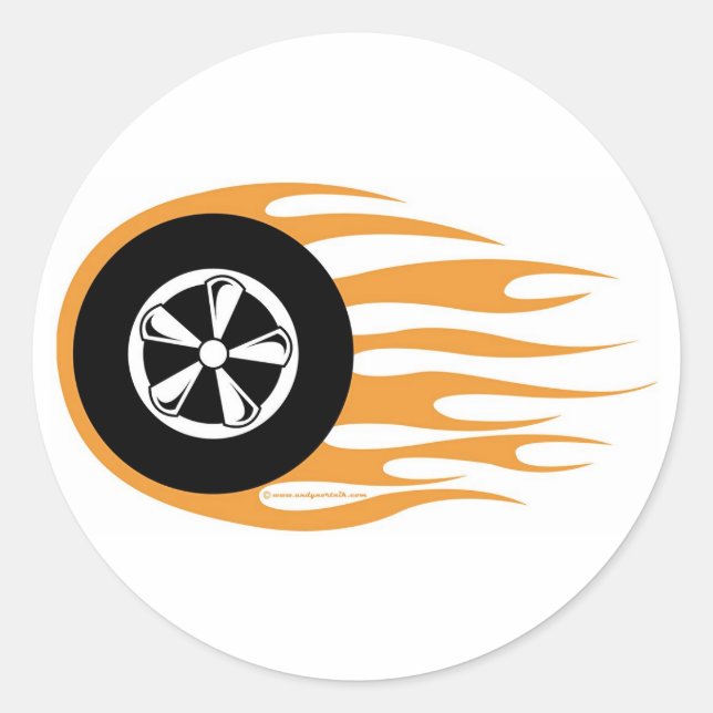 Rond Sticker Rockabilly (Devant)