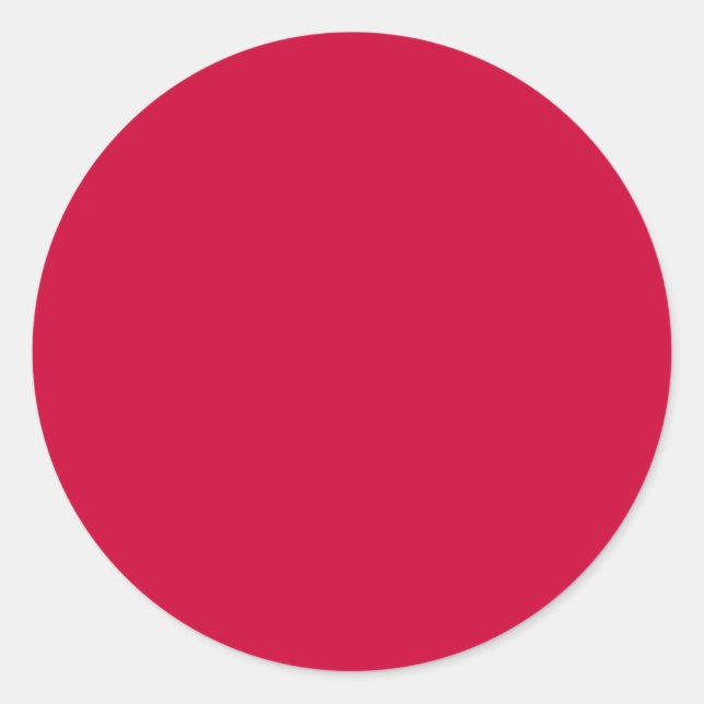 Rond Sticker rond, Couleur solide, Canneberge (Devant)