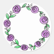 Sticker Rose du journal des puces