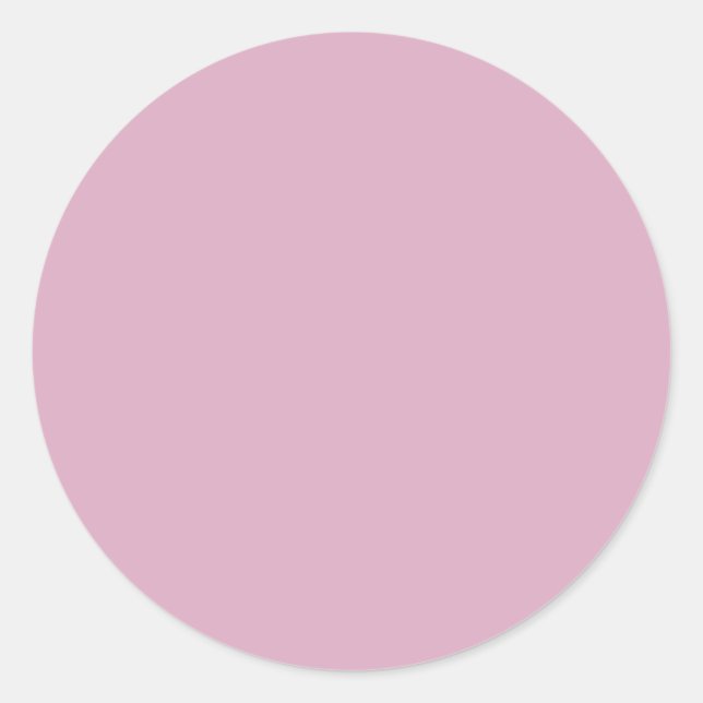 Rond Sticker rose lavande mignon (Devant)