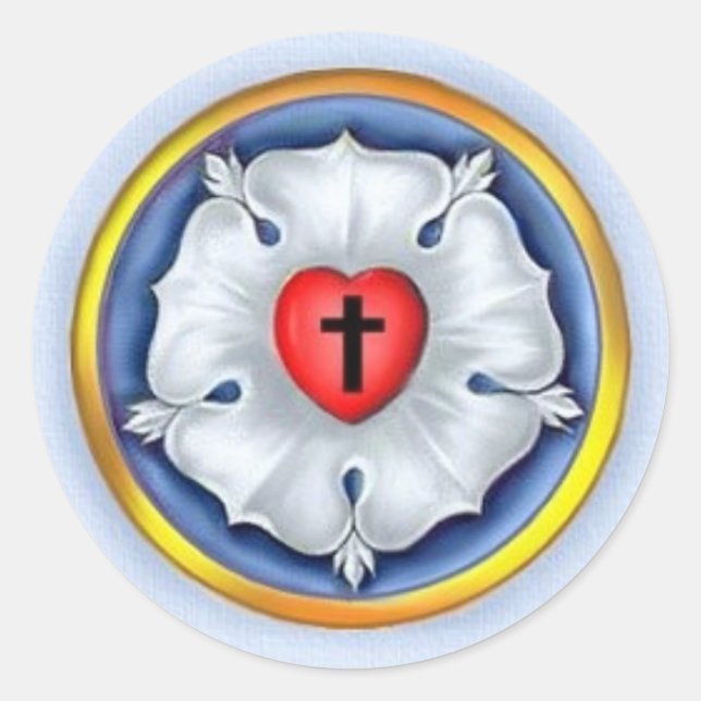 Rond Sticker Rose Luther (Devant)