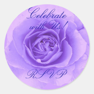 Rond Sticker Rose RSVP
