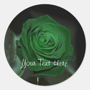 Rond Sticker Rose vert