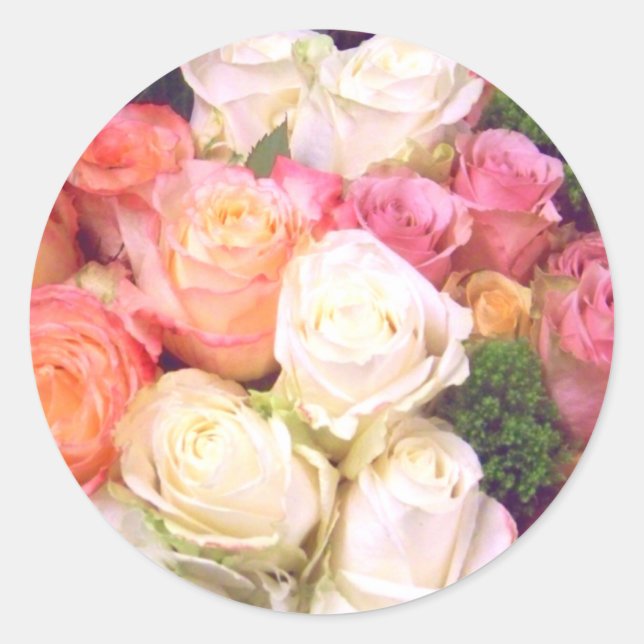 Rond Sticker roses Pour You_ (Devant)