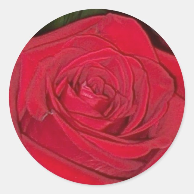 Rond Sticker rouge radiant (Devant)
