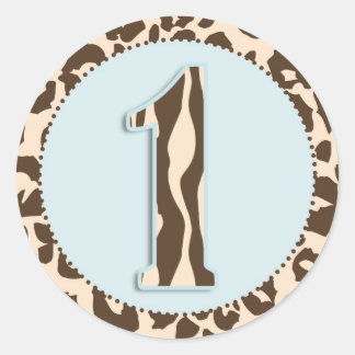 Rond Sticker Safari Boy 2