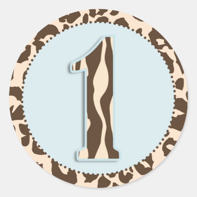 Rond Sticker Safari Boy 2 (Devant)