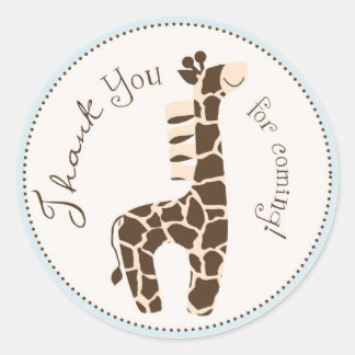 Rond Sticker Safari Boy H