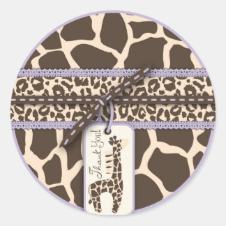 Rond Sticker Safari Girl LAV B