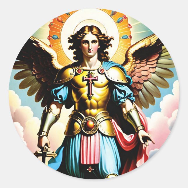 Rond Sticker Saint Michael (Devant)