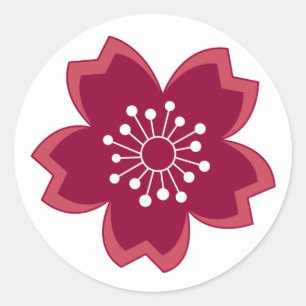 Rond Sticker Sakura