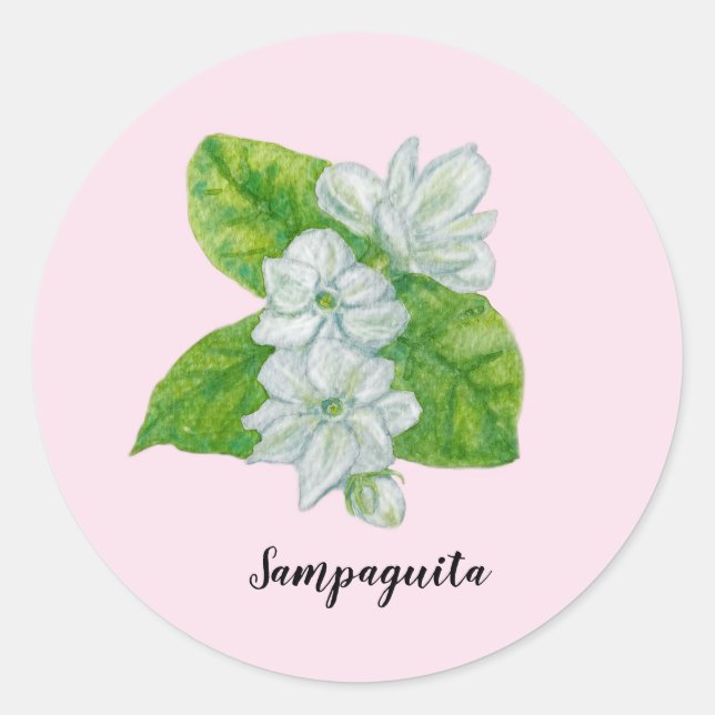 Rond Sticker Sampaguita (Devant)
