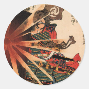 Rond Sticker Samurai I (feuille)