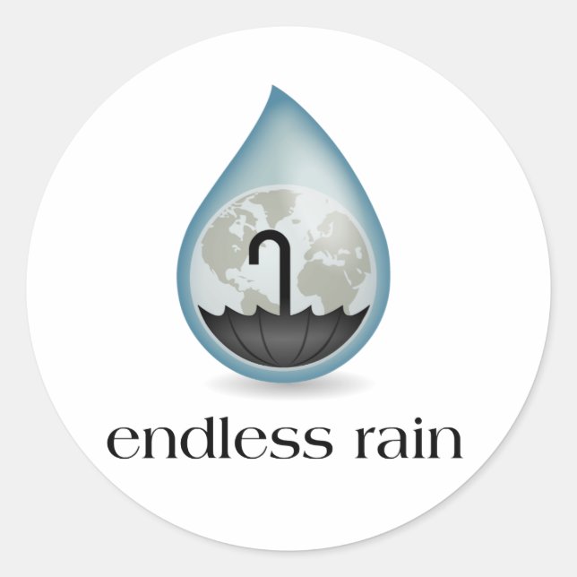 Rond Sticker sans fin pour pluie (Devant)