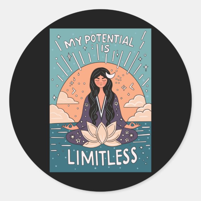 Rond Sticker sans limite (Devant)
