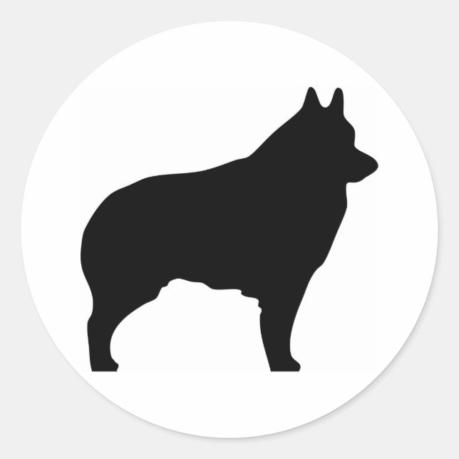 Rond Sticker Schipperke 1 (Devant)