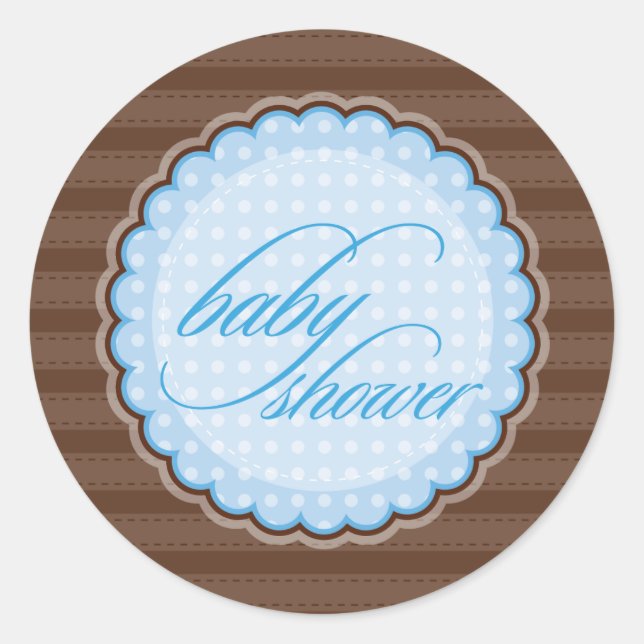 Rond STICKER / SEAL :: baby shower (Devant)