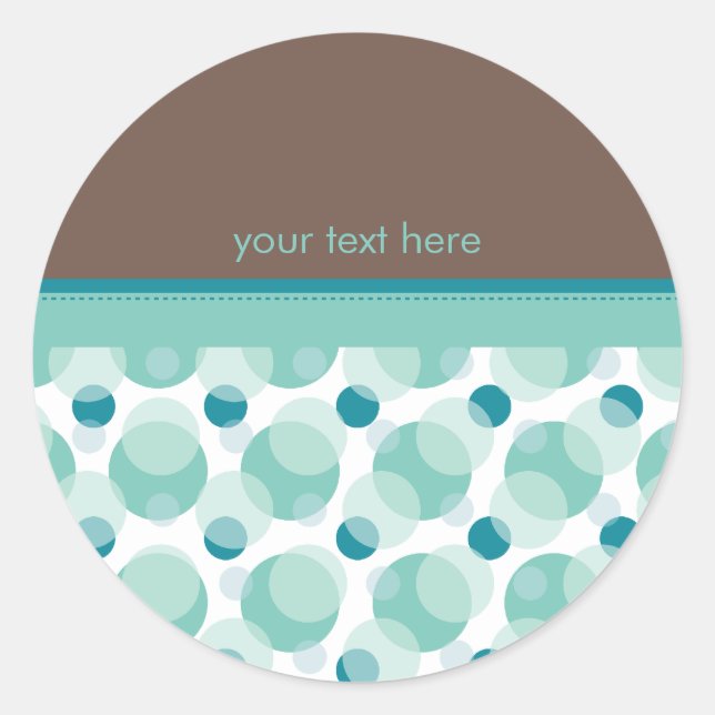 Rond STICKER SEAL :: Bonjour bébé 1 (Devant)