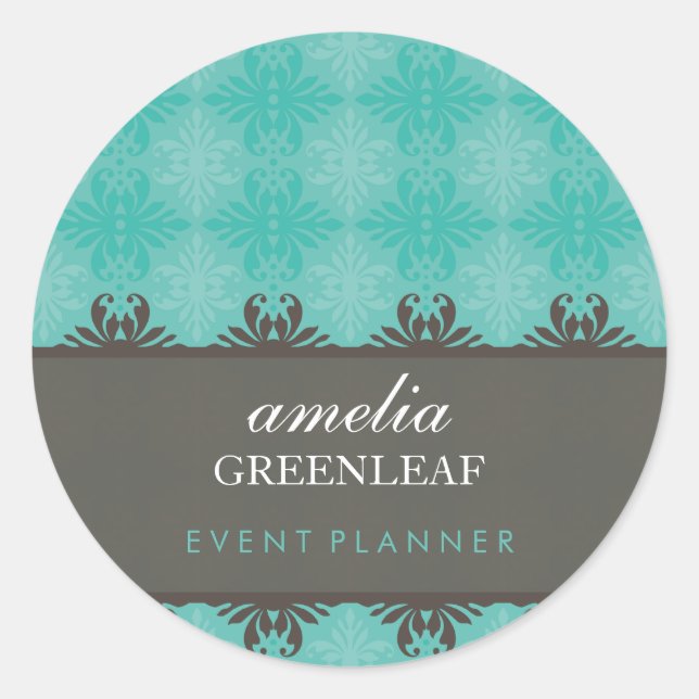 Rond STICKER SEAL :: design à motif 5 (Devant)